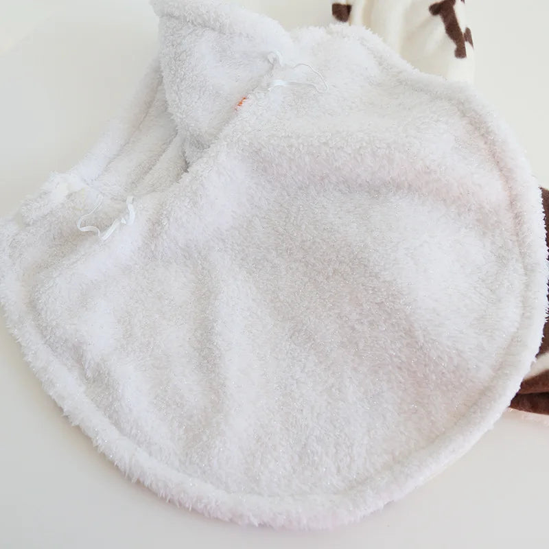 Pet Cloak Pajama Autumn and Winter Thickened Cotton Clothes Dog Cloak Teddy Pet Clothes Household Dog Clothes Dog Jacket