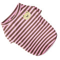 Summer Pet Clothes for Small Dogs Fashion Dog Shirt Bear Print Puppy Thin Shirt Cute Cat Strip Vest Chihuahua Clothes Pet Shirt