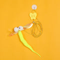 1PC Cat Hanging Cat Toy Hanging Door Elastic Rope Cat Stick Feather Pet Supplies For Cats And Dogs