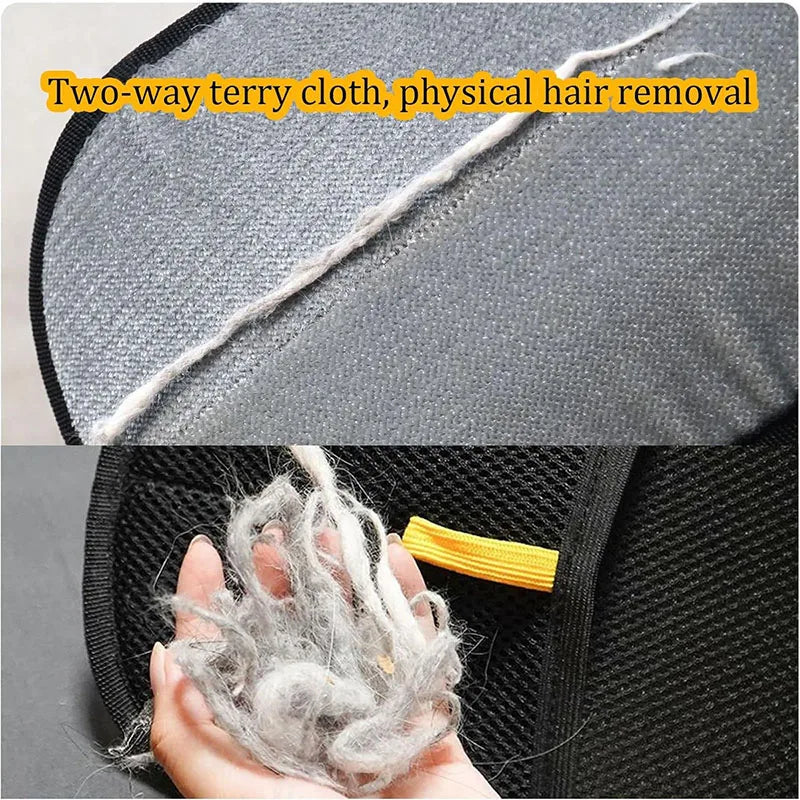 Pet Hair Removal Tools Reusable Gloves Pet Double Sided Beauty Gloves Carpet Removal Pet Fur Hair Pet Supplies Sofa Carpet Home