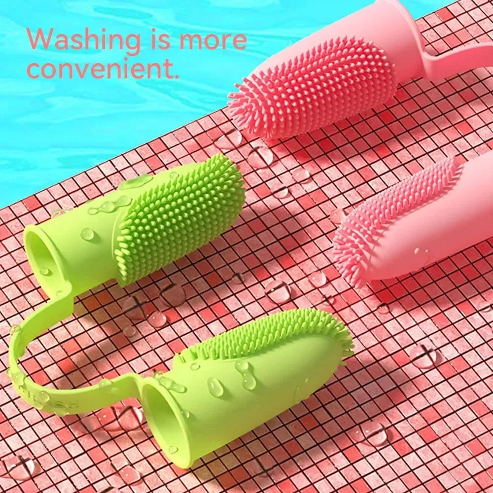 Pet Two-finger Toothbrush Dog Cat Pet Supplies Teeth Cleaning Finger Set Oral Cleaning Tools Pet Two-finger Toothbrush Dog Cat