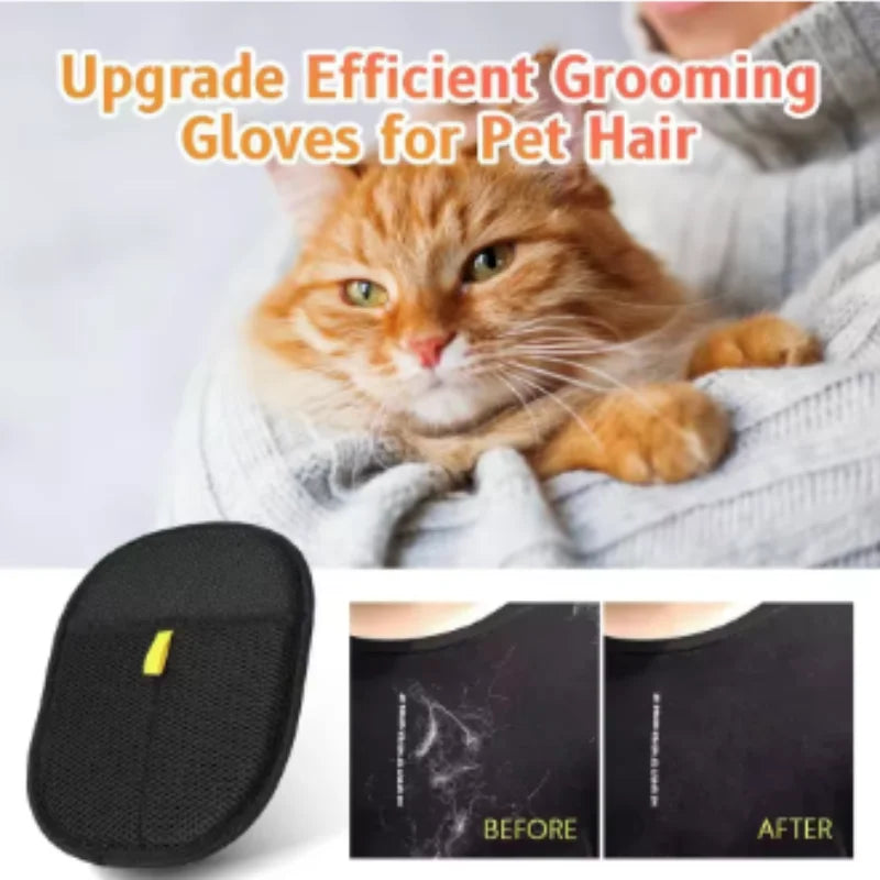 Pet Grooming Gloves for Dogs And Cats Hair Remover Brush Kitten Cleaning Glove Sofa Carpet Clothes Pet Hair Removal Pet Supplies
