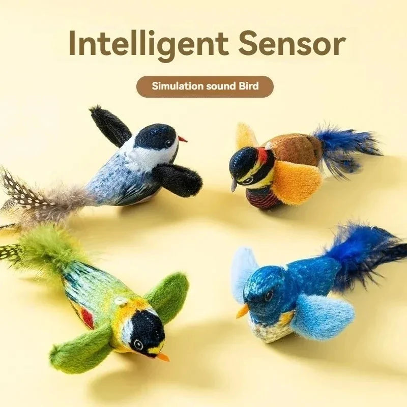 Cat Toys For Indoor Cats Interactive Cat Toy Realistic Bird Sound Cat Toy Plush Cat Toy Catnip Cat Toy for Cats Kitten Toy