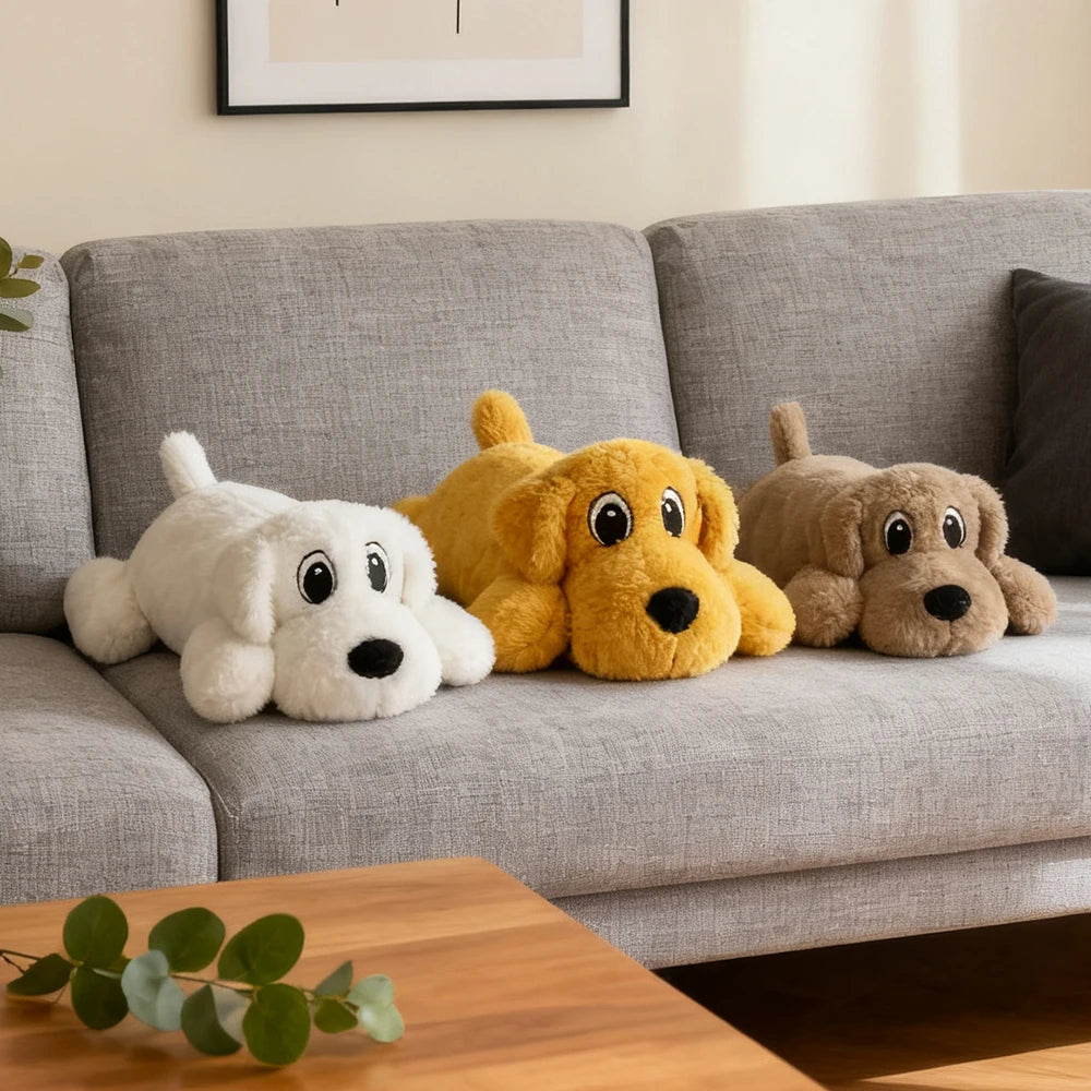 Interactive Soothing Plush Toy for Pets: Double-Layered, Tear-Resistant, Washable, Sound-Making Chew Companion Toy, Suitable for All Dogs and Cats