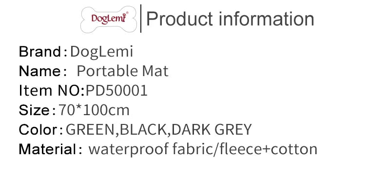 Pet Blanket Outdoor All Season Waterproof Warm Foldable Portable Dog Mat Travel Camping Sleeping Bed Pet Supplies Accessories