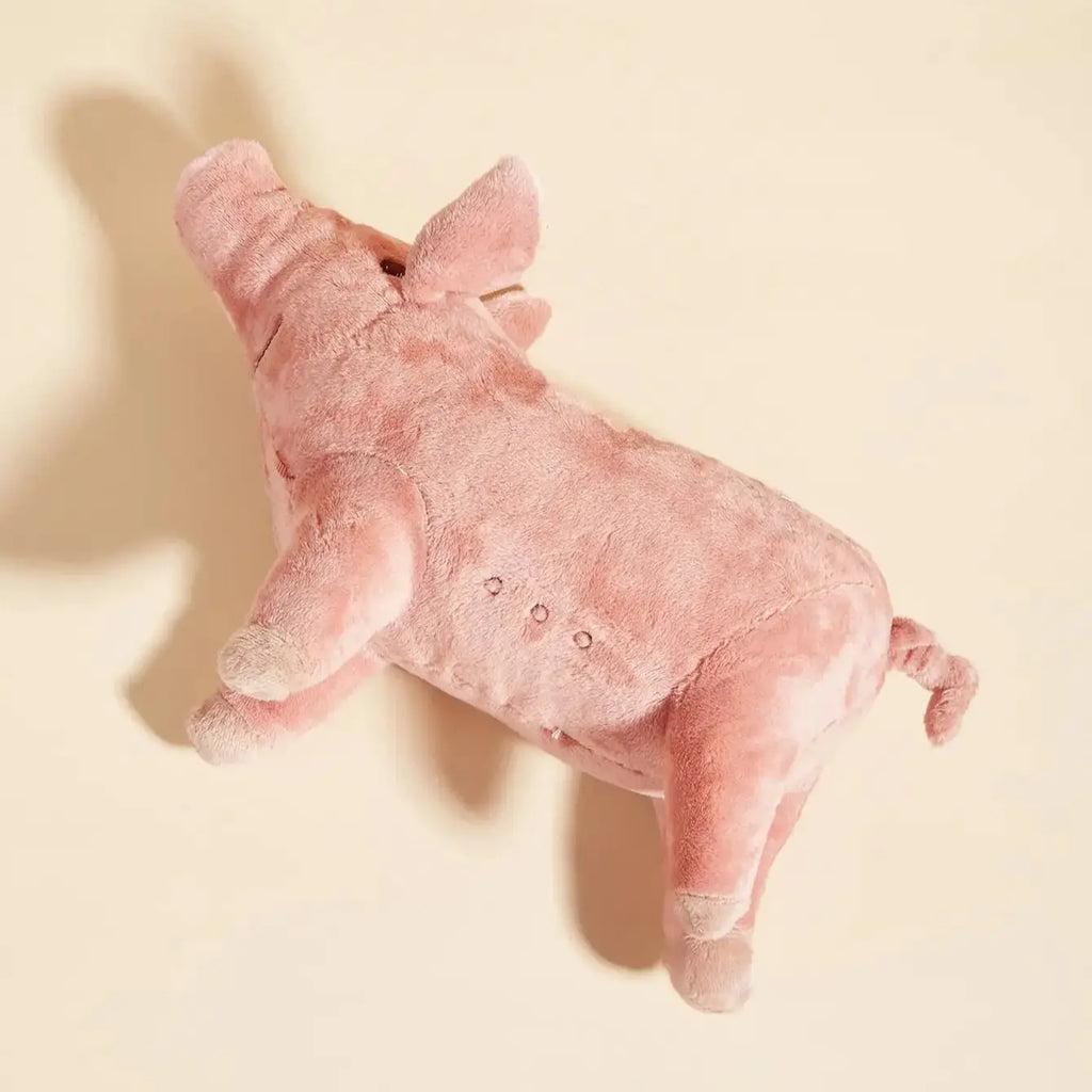 A cute pig design pet teeth grinding plush toy, bite resistant interactive dog toy supply