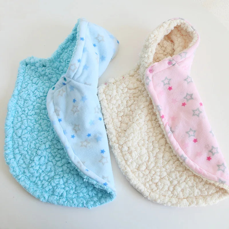 Pet Cloak Pajama Autumn and Winter Thickened Cotton Clothes Dog Cloak Teddy Pet Clothes Household Dog Clothes Dog Jacket