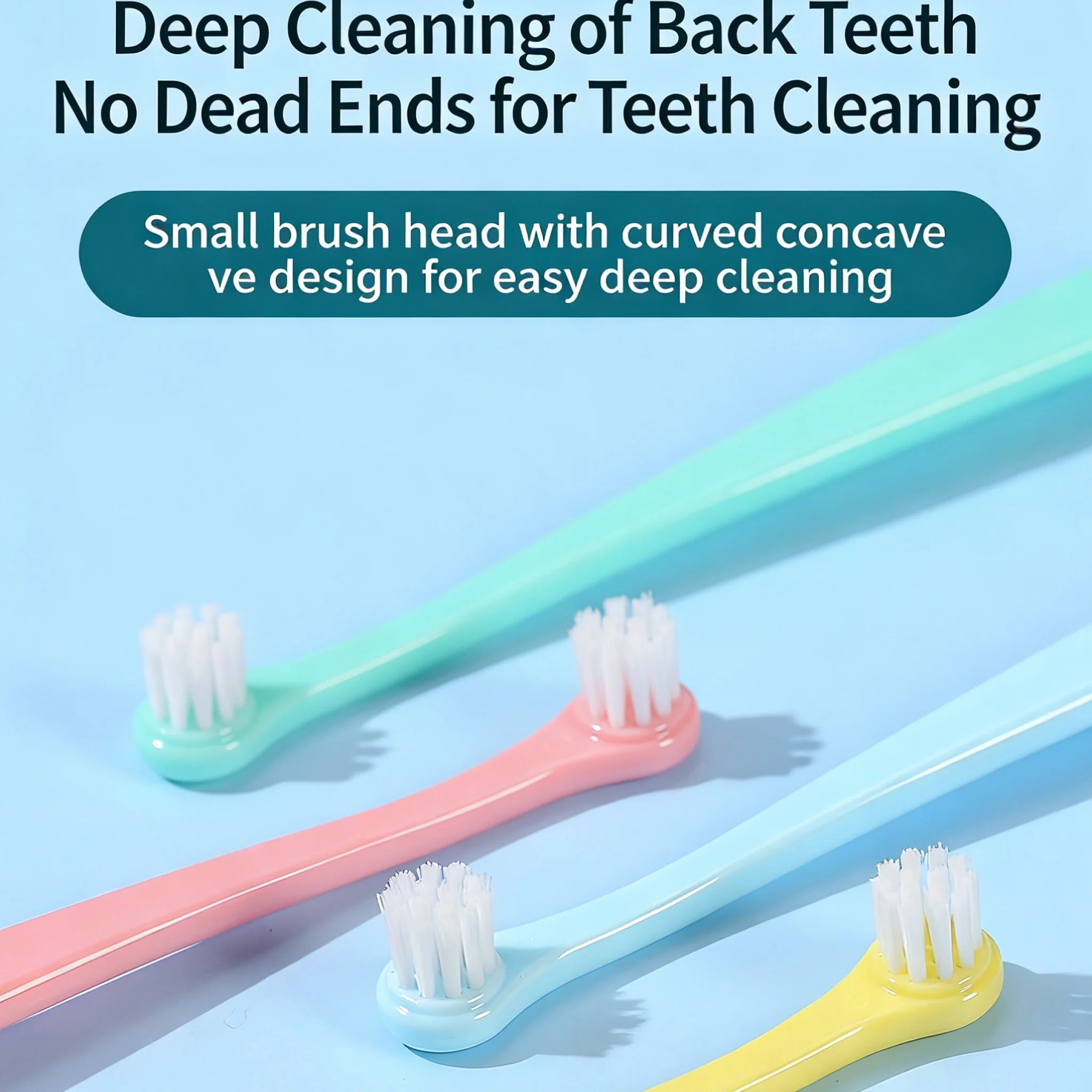 3 Pcs Pet Toothbrush Soft-bristled Toothbrush Designed For Easy Cleaning Teeth Of Cats & Dogs Suitable Small To Large Dogs, cats