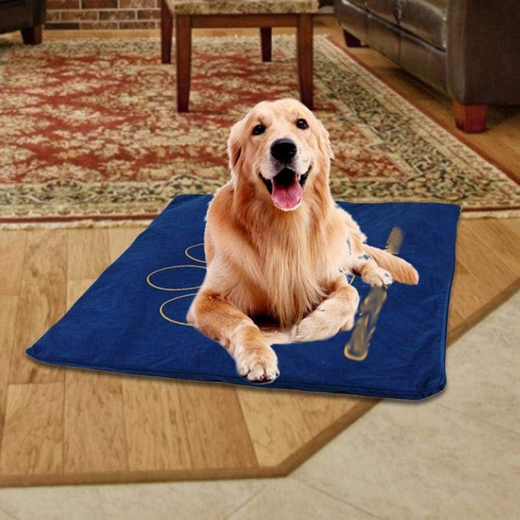 PET Dog Heating Pad,Indoor Pet Heating Pads for Cats Dogs with Chew Resistant Cord, Long-Time Working Electric Pet Heated Mat