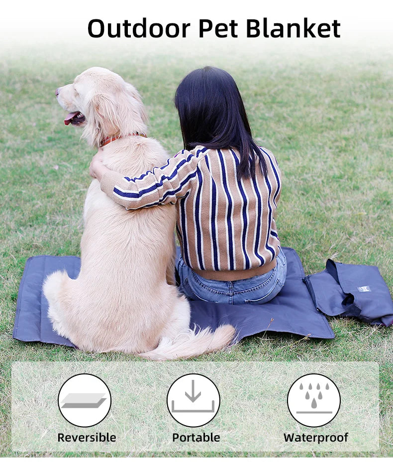 Pet Blanket Outdoor All Season Waterproof Warm Foldable Portable Dog Mat Travel Camping Sleeping Bed Pet Supplies Accessories