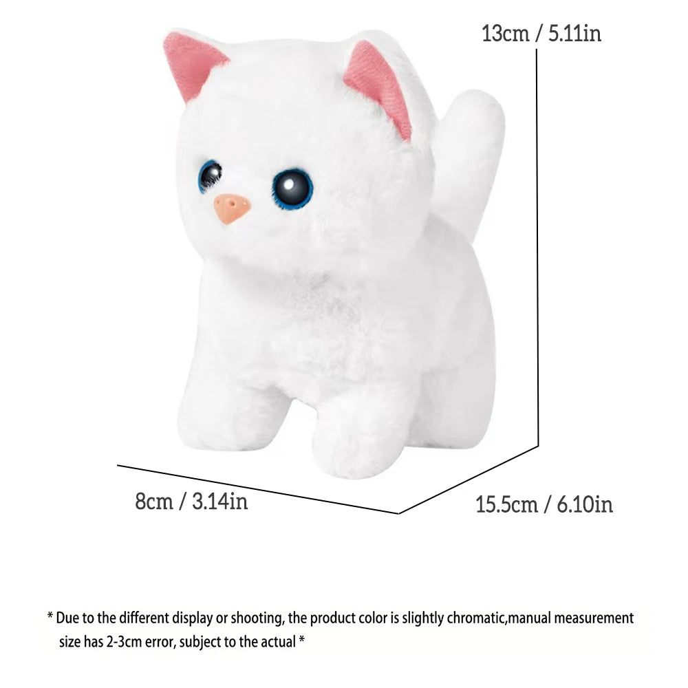 Pet Companion Battery Operated Toy Plush  pet electronic interactive toy  walking barking wagging tail Simulation model  Cat