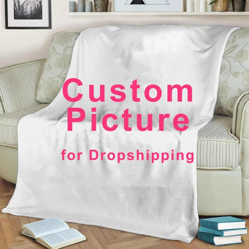 Personalized Pet Head Face Blankets For Cat Dog Custom Photo Blanket  With Name Throw Blanket Memorial Gifts