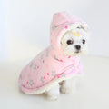 Pet Cloak Pajama Autumn and Winter Thickened Cotton Clothes Dog Cloak Teddy Pet Clothes Household Dog Clothes Dog Jacket