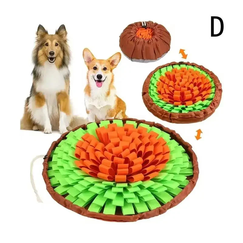 Entertaining Pet Snuffle Mat, Encourages Mental Stimulation in Cats Dogs, Perfect for Travel, Encourages Foraging