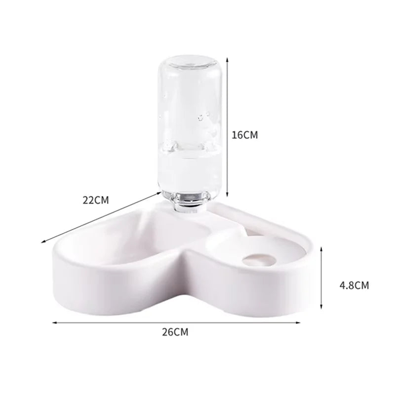 Automatic Double Dog and Cat Bowl-Pet Feeders and Food Bowl Set Suitable for Cats and Dogs Drinking Pet Bowl Moisture-proof New