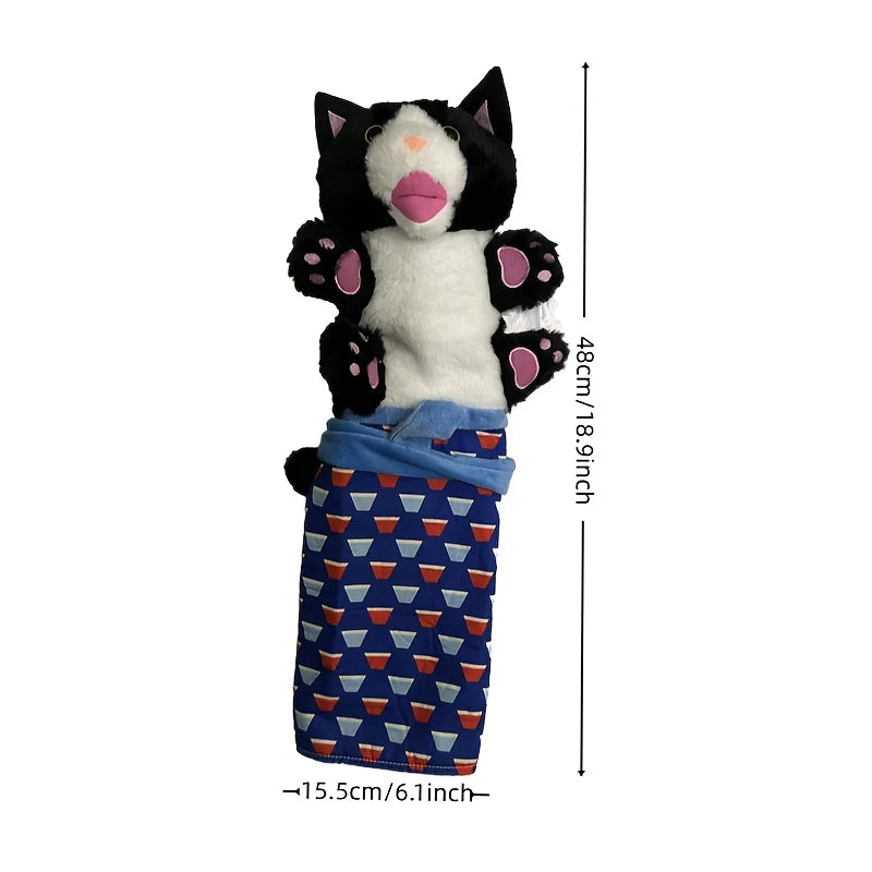 Interactive Cat Wrestling Puppet Toy with Poseable Limbs, Plush Stuffed Animal for Indoor Play ,Durable & Safe cat toys dog toy