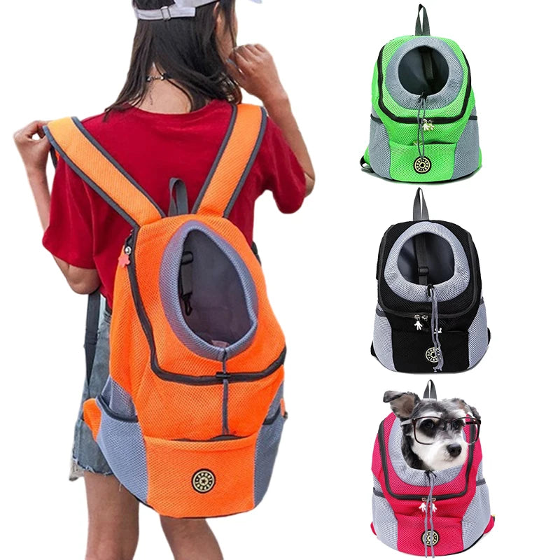 Dog Backpack for Small Large Dogs Cats Double Shoulder Carrier Bag Portable Pet Travel Backpack Pet Carrying Supplies