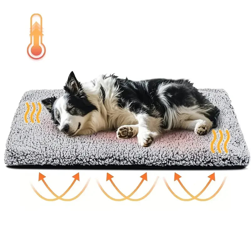 Pet Self-Heating Blanket Pad Natural Body Heat Reflective Mat Washable for Small Medium Pets Winter Warm Home Travel Warm Cushio