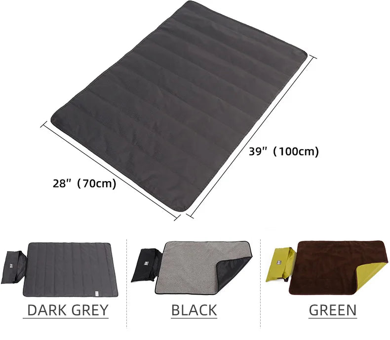 Pet Blanket Outdoor All Season Waterproof Warm Foldable Portable Dog Mat Travel Camping Sleeping Bed Pet Supplies Accessories
