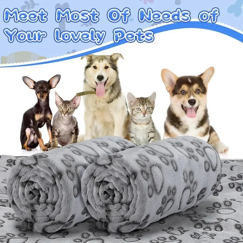 Pet Blanket Cute Cartoon Pattern Blanket Cute Warm Pet Bed Mat Washable for Small Medium Large Dogs Puppy Pet Supplies Cat Dogs