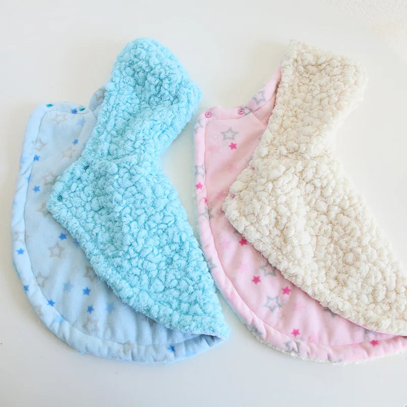 Pet Cloak Pajama Autumn and Winter Thickened Cotton Clothes Dog Cloak Teddy Pet Clothes Household Dog Clothes Dog Jacket