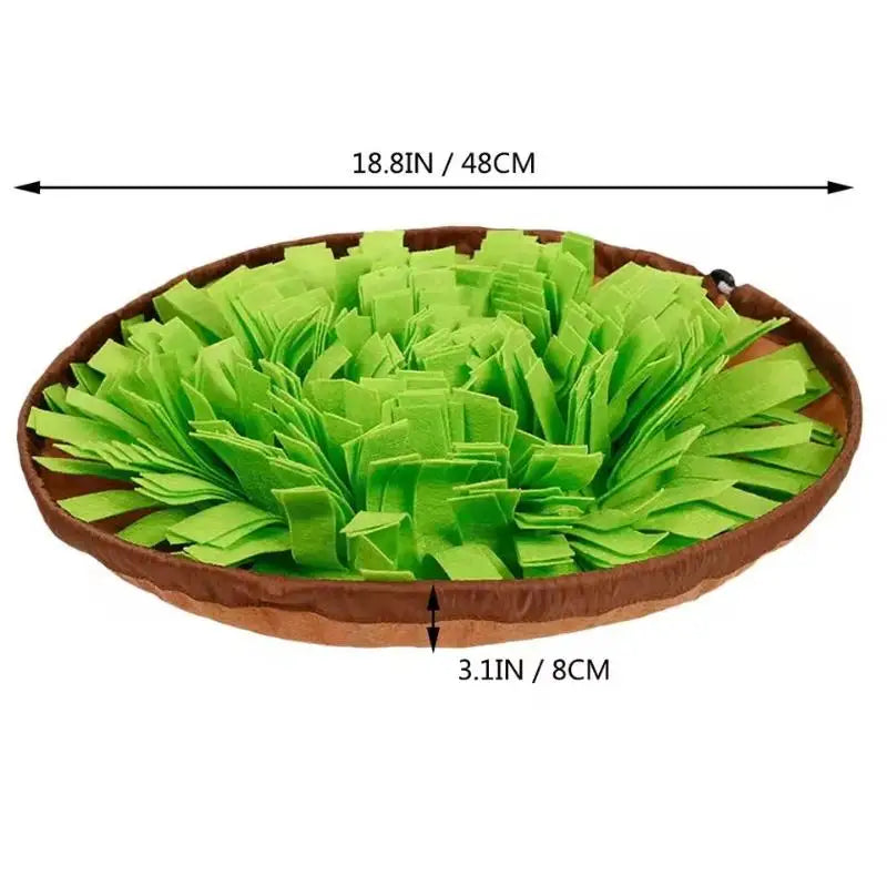 【E】Pet Snuffle Mat For Dogs, Interactive Feed Game For Boredom, Encourages Natural Foraging Skills For Cats Dogs Bowl Travel Use