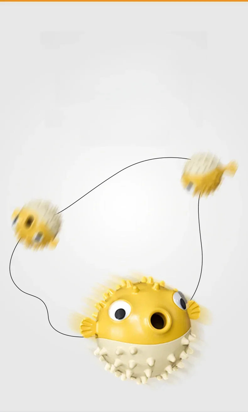 Pet Vocal Toys Leaky Food Design Clean Teeth, Grind Teeth, Bite Resistant Self-amusement Interactive Toys Release Pet Energy Toy