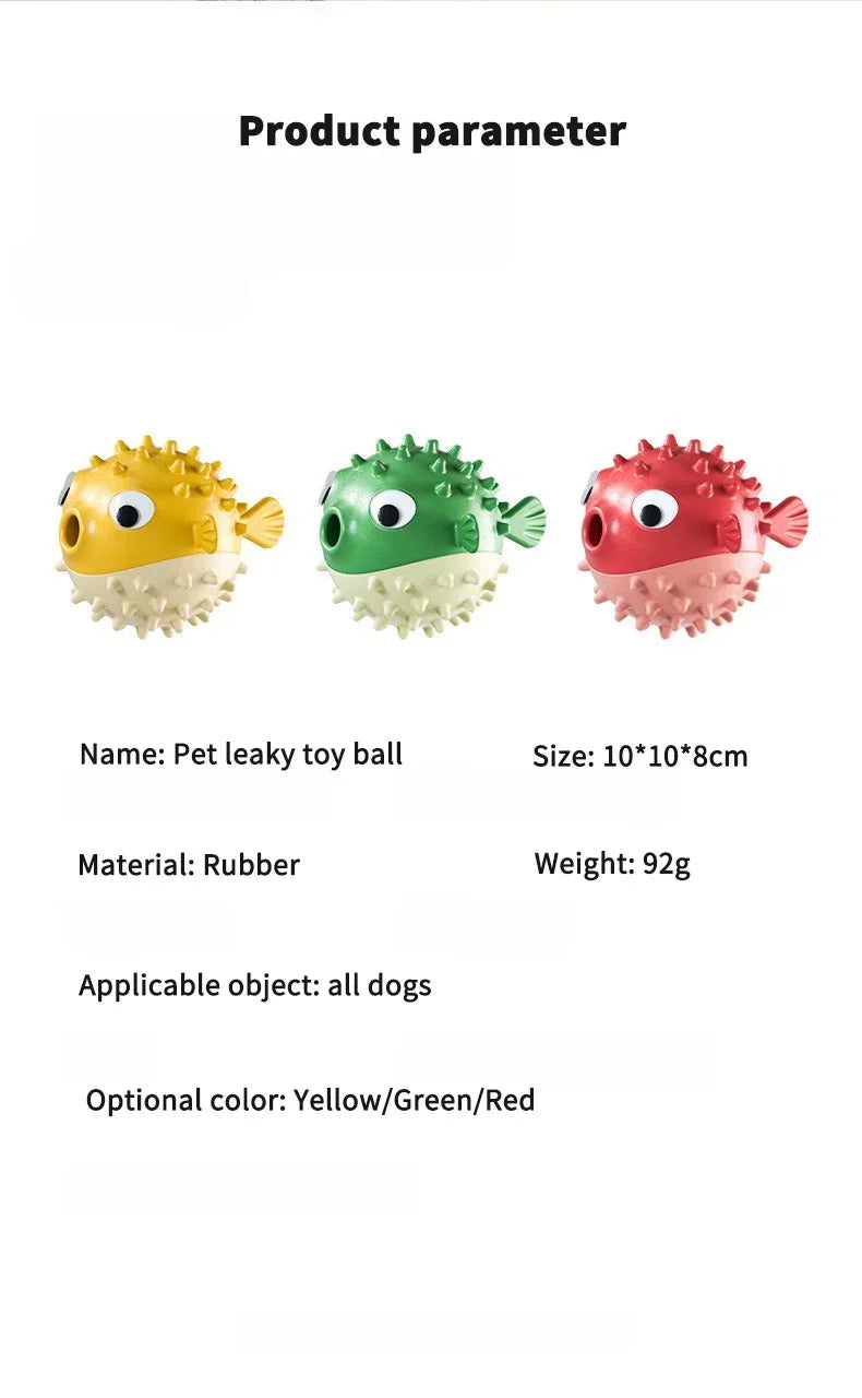 Pet Vocal Toys Leaky Food Design Clean Teeth, Grind Teeth, Bite Resistant Self-amusement Interactive Toys Release Pet Energy Toy