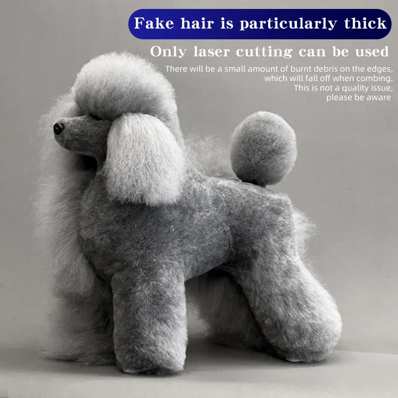 Pet simulation hair  beauty fake beautician practicing dog standard poodle full body  skeleton model dog for pet grooming