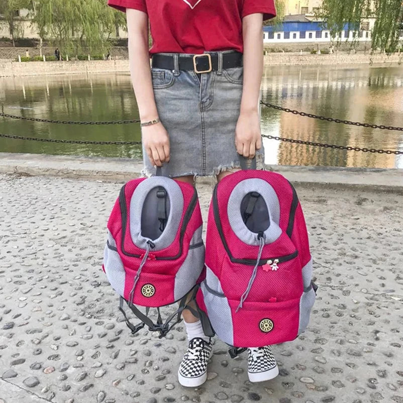 Dog Backpack for Small Large Dogs Cats Double Shoulder Carrier Bag Portable Pet Travel Backpack Pet Carrying Supplies