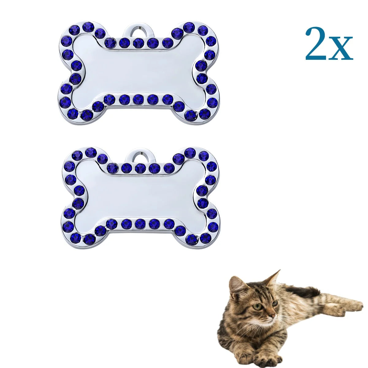 VIP Customizable Engraved Pets ID Tag for Dog Cat Bronze Nameplate Tags Personalized  Address Number Dogs Collar ID Pendant