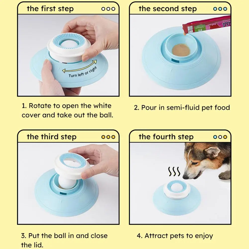 Dog Lick toys food dispenser toys Slow Feeder Food Dispenser For Puppy Training Enrichment Cat Feeding Crate Accessory