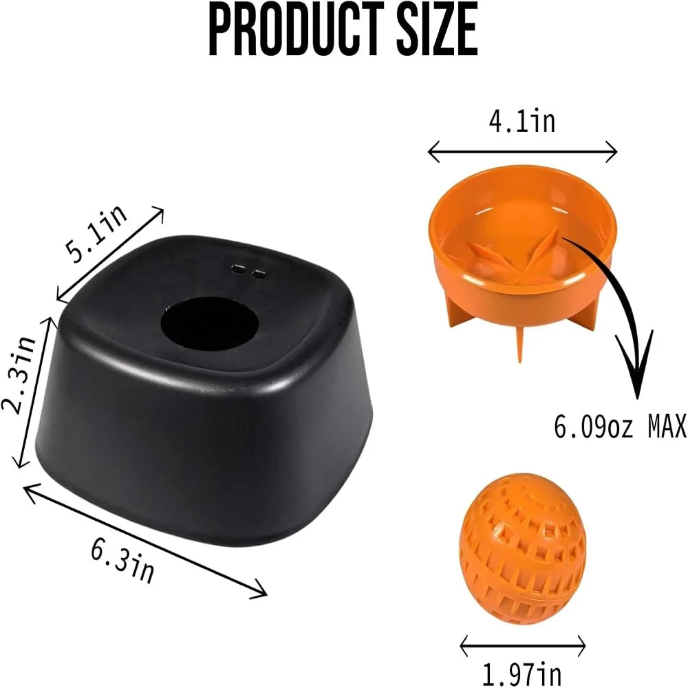Dog lick Bowl Slow Feeder Dog Bowl for Liquid with Rolling Ball Interactive Lick Bowl AntiSlip for Wet Food Water Treat Lick Toy