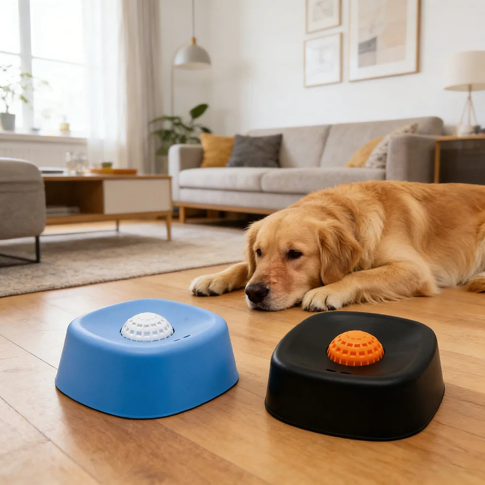 Dog lick Bowl Slow Feeder Dog Bowl for Liquid with Rolling Ball Interactive Lick Bowl AntiSlip for Wet Food Water Treat Lick Toy
