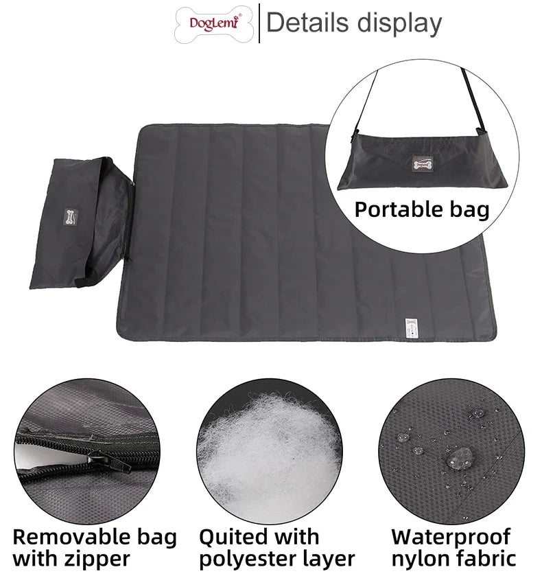 Pet Blanket Outdoor All Season Waterproof Warm Foldable Portable Dog Mat Travel Camping Sleeping Bed Pet Supplies Accessories