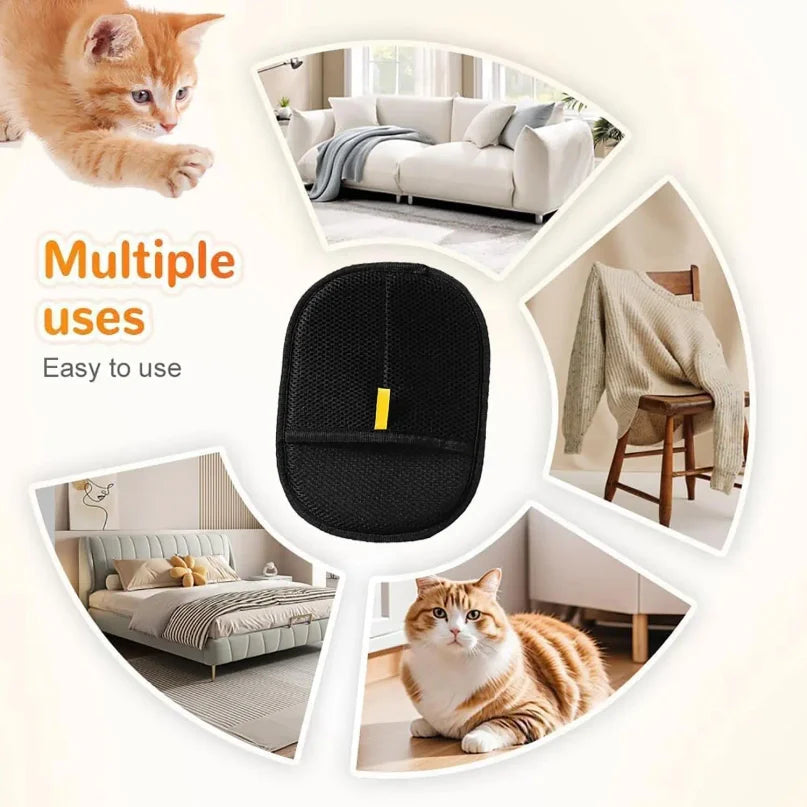 Pet Hair Cleaning And Collection Gloves Pet Double-sided Multi-functional Beauty Glove Tool Reduce The Pressure Of Pet Ownership